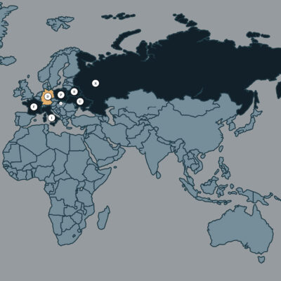 Sterbeorte-Weltkarte